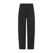 Zwarte zijden broek met verstelbare splitten Giorgio Armani , Black , ...