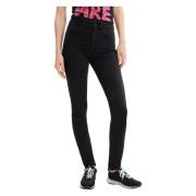 LIA Slim Jeans - Lente/Zomer Collectie Desigual , Black , Dames