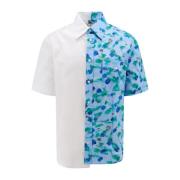Katoenen shirt met bloemenprint Marni , Blue , Heren