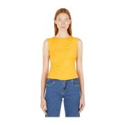 Orchid Top - Katoenmix Jersey Weefsel Wynn Hamlyn , Orange , Dames