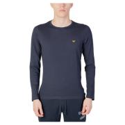 Katoenen Longsleeve Top Emporio Armani , Blue , Heren