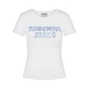 Stijlvolle T-shirt Moschino , White , Dames
