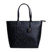 Zwarte Bedrukte Tas voor Vrouwen Armani Exchange , Black , Dames