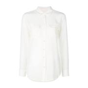 Witte Shirt - Maatvoering klopt Equipment , White , Dames