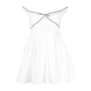 Witte jurk met diamantversiering Self Portrait , White , Dames