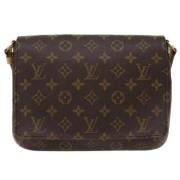 Pre-owned Canvas louis-vuitton-bags Louis Vuitton Vintage , Brown , Da...