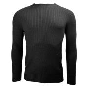 Rainwool Ronde Hals Trui, Zwart Gran Sasso , Black , Heren