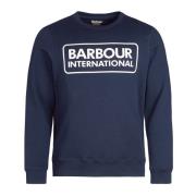 Groot Logo Sweatshirt Barbour , Blue , Heren