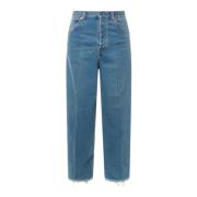 Katoenen Jeans met Maxi Zakken Gucci , Blue , Heren