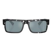 Transparante Zwarte Havana Zonnebril Prada , Black , Heren