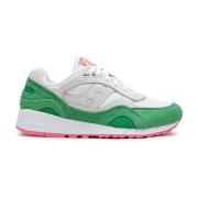 Retro Split Sneaker Groen Wit Roze Saucony , Multicolor , Heren