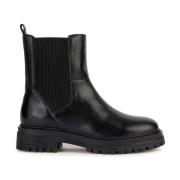 Zwarte Iridea Booties van Geox Geox , Black , Dames