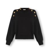 Katoenen sweatshirt Alexander McQueen , Black , Dames