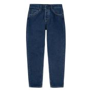 Klassieke Five-Pocket Jeans voor Heren Carhartt Wip , Blue , Heren