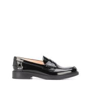 Leren Mocassin Tod's , Black , Dames