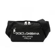 Geëmbosteerd Logo Heuptasje Dolce & Gabbana , Black , Heren