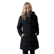 Luxe Puffy Prescott Parka in Melton Blue Woolrich , Blue , Dames