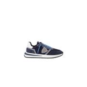 Blauwe lage sneakers met 3D-inzetstuk Philippe Model , Blue , Heren