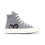 Grijze Hoge Converse Sneakers Comme des Garçons , Gray , Heren