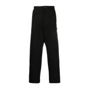 Sportieve Broek met Borduursel Moncler , Black , Heren