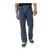 Heren Regular Fit Katoenen Jeans Tommy Hilfiger , Blue , Heren
