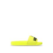 Rubberen platform sandalen voor vrouwen Love Moschino , Yellow , Dames
