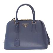 Pre-owned Leather prada-bags Prada Vintage , Blue , Dames