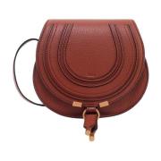 Stijlvolle Leren Cross Body Tas Chloé , Brown , Dames