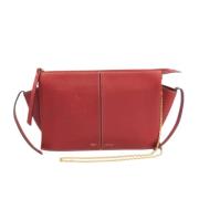 Pre-owned Leather celine-bags Celine Vintage , Red , Dames