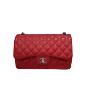 Pre-owned Leather chanel-bags Chanel Vintage , Red , Dames