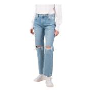 Straight Jeans Frame , Blue , Dames