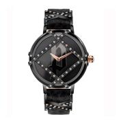 Modieuze Analoge Horloge met Rhinestone Accenten Police , Black , Dame...