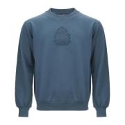 Logo Katoenen Sweatshirt Dolce & Gabbana , Blue , Heren