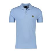 Korte mouw poloshirt in lichtblauw Lyle & Scott , Blue , Heren