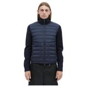 Stijlvolle Zip-Up Cardigan Moncler , Blue , Heren