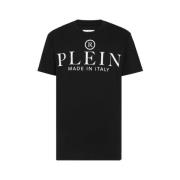 Iconische Ronde Hals T-Shirts en Polos in Zwart Philipp Plein , Black ...