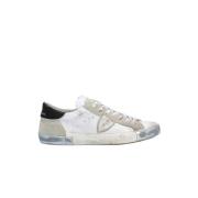 Witte lage top sneakers met moderne stijl Philippe Model , White , Her...