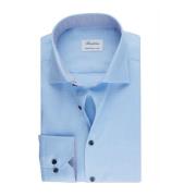 Slim Fit Jersey Stenströms , Blue , Heren