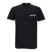 Zwarte T-shirts en Polos voor heren Dsquared2 , Black , Heren