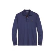 Donkerblauw Polo Shirt met Lange Mouwen Ralph Lauren , Blue , Heren