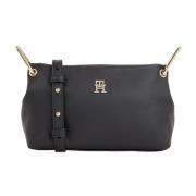 Zwarte Cross Body Tas Tommy Hilfiger , Black , Dames