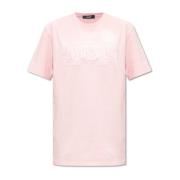 T-shirt met logo Versace , Pink , Dames