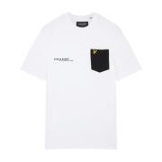 Print Contrast Zak T-Shirt Lyle & Scott , White , Heren