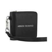 Portemonnee met reliëf logo Armani Exchange , Black , Heren