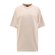 T-shirt met strass steentjes achterlogo Balenciaga , Beige , Dames