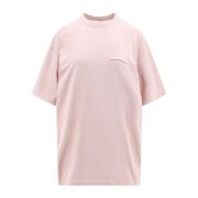 Politieke Campagne Katoenen T-Shirt Balenciaga , Pink , Dames