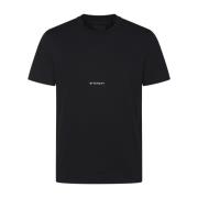 Zwart Slim Fit T-Shirt met Print Givenchy , Black , Heren