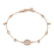 18kt Roze Gouden en Diamanten Armband Gucci , Yellow , Dames