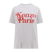 Wijdvallend Katoenen T-Shirt Kenzo , White , Dames