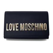 Dames Lente/Zomer PU Tas Love Moschino , Black , Dames